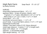 High Park Farm - snap pouch digital pattern