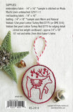 Jolly & Bright Redwork Ornaments