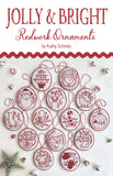 Jolly & Bright Redwork Ornaments